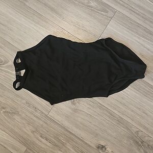 Black dance leotard